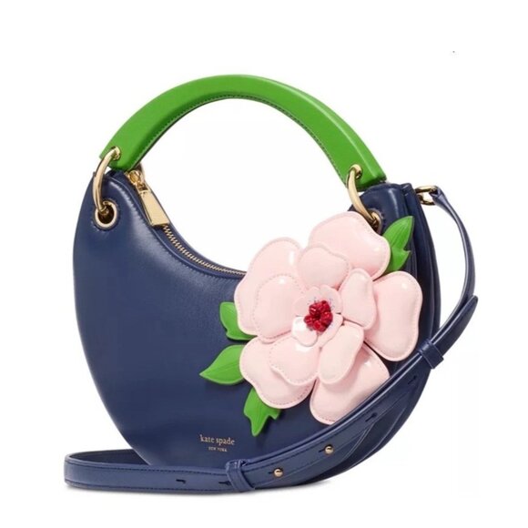 Kate Spade In The Garden Expo Top Handle 3D Flower Crossbody Bag Purse NWT! - Picture 1 of 5